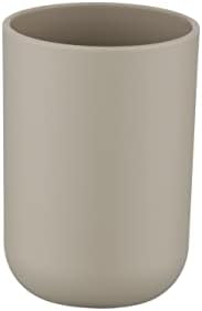 High-Quality Taupe Plastic Toothbrush Tumbler Unbreakable Durable