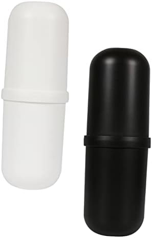 2-Piece Compact Travel Toothbrush Holder