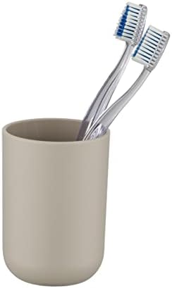 High-Quality Taupe Plastic Toothbrush Tumbler Unbreakable Durable
