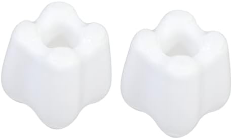 4-Piece Tooth Shaped Toothbrush Holder for Kids White