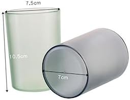 Elegant Transparent Toothbrush Holder mug for Adults