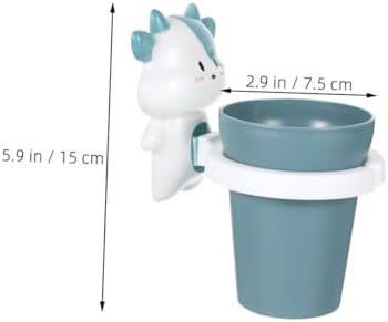 BrightFufu Cute Toothbrush Cup Holder for Kids Perfect Travel Toy Design