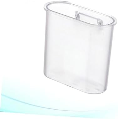 Hoement Transparent White Toothbrush Storage Shelf