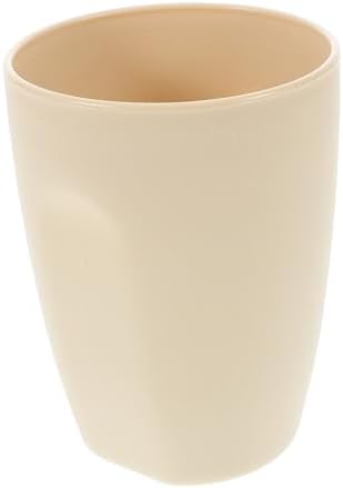 Beaupretty Simple Beige Toothbrush Cup Portable Rinsing Mug