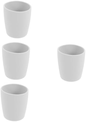 4-Piece Silicone Drop-Open Mouth Cup Set for Boys and Girls