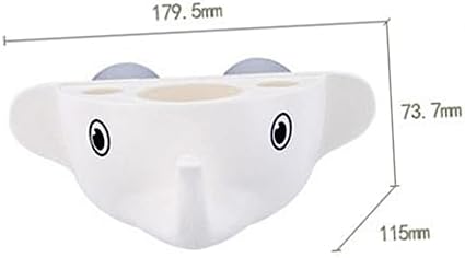Elephant-Shaped Suction Cup Toothbrush Organizer
