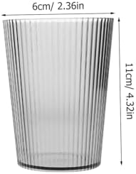 2-Piece Clear Plastic Toothbrush Mouthwash Holder for Bathroom Use