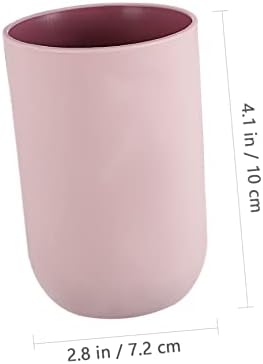 4-Piece Simple Style Toothbrush Tumblers Bathroom Mouthwash Cups Reusable Easy to Clean