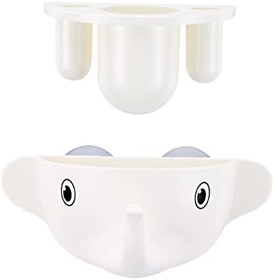 Elephant-Shaped Suction Cup Toothbrush Organizer