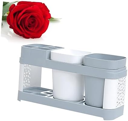 Cup Holder - Toothbrush Mouthwash Container Organizer
