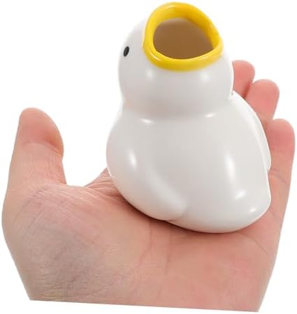 Beaupretty Cute Cartoon Duck Toothbrush Organizer - Space Saving Ceramic Bath Organizer