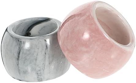 2-Piece Marble Pattern Electric Toothbrush Holder - Stylish Bathroom Organizer