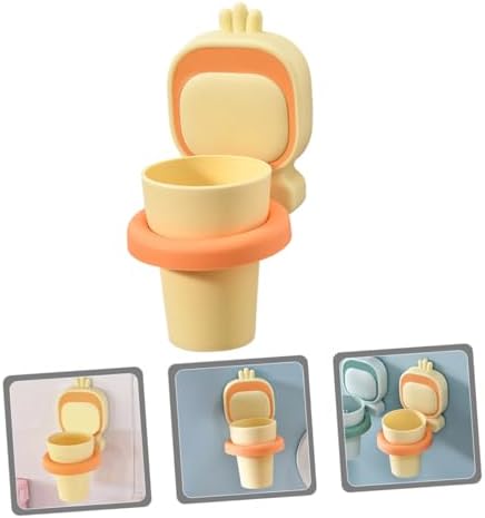 Stylish Heavy-Duty Wall-Mounted Toothbrush Holder with Creative Nail Design
