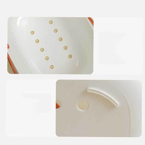 Nurnesy Large Capacity Plastic Shower Storage Basket Organizer