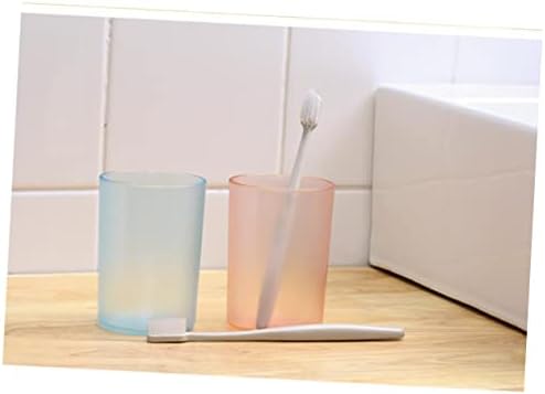 Sturdy Reusable Transparent Toothbrush Cups for Adults Home Bathroom Essentials