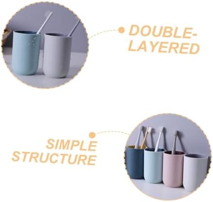 DECHOUS Eco-Friendly Toothbrush Holder for Couples Kids Portable Stylish Design