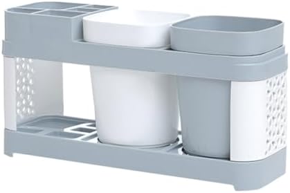 MAGICLULU Track Toothbrush Toothpaste Holder Suction-Cool Design for Home Kitchen
