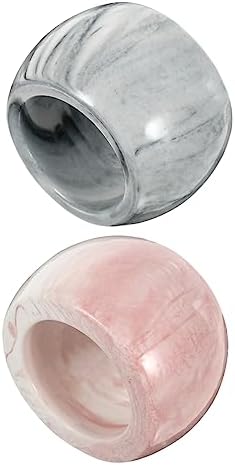 Sturdy and elegant 2Pcs Marbled Toothbrush Rack for Household Use