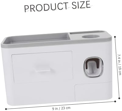 LIFKOME - Easy Mount Wall Toothbrush Holder with Storage Cup