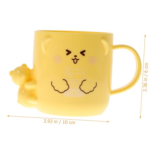 Adorable Bear Toothbrush Cup for Mouthwash 2-Piece Set