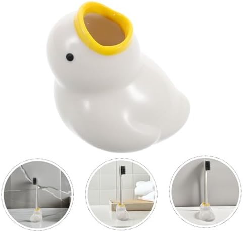 SAFIGLE Cute Cartoon Ceramic Toothbrush Holder