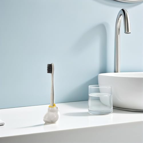 SMASOLO Ceramic Toothbrush Holder with Cartoon Design