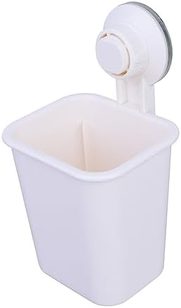 Suction-Cup Wall-Mounted Toothbrush Toothpaste Holder