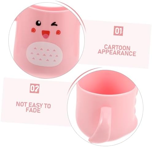 HAPINARY Cartoon Toothbrush Cup for Boys Girls - Easy to Clean Child-Friendly