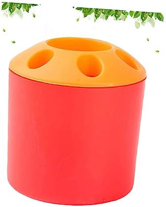 STOBAZA - Large Toothbrush Holder with Toothpaste Storage - Easy Bathroom Organizer