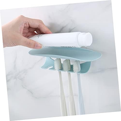 2-Piece Wall-Mounted Toothbrush Organizer with Punch Design