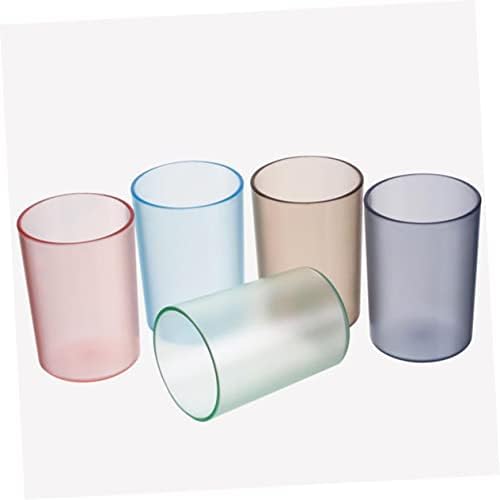 Sturdy Reusable Transparent Toothbrush Cups for Adults Home Bathroom Essentials