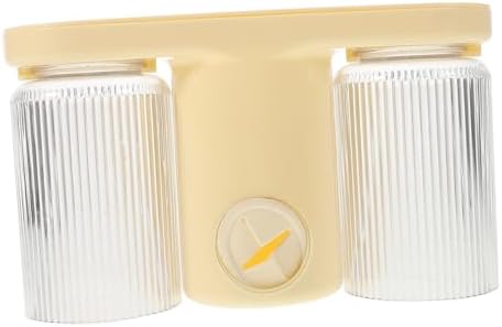 Cabilock Wall Mount Toothbrush Holder Dual Cup No Drill Installation