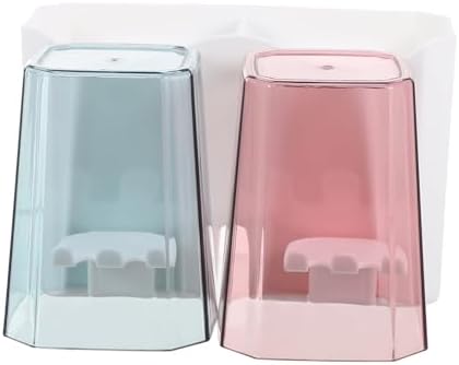 Cabilock Wall Mounted Cup Holder for Bathroom Storage