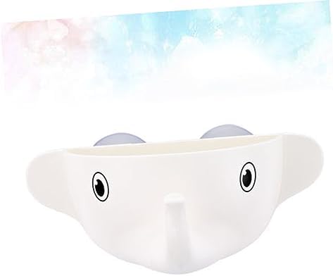 Elephant-Shaped Suction Cup Toothbrush Organizer