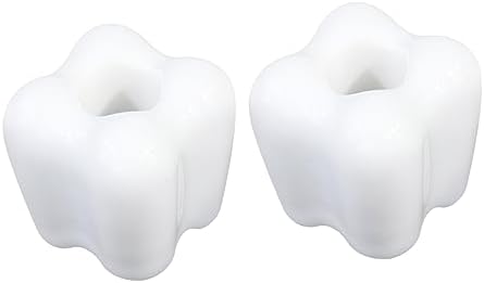 4-Piece Tooth Shaped Toothbrush Holder for Kids White