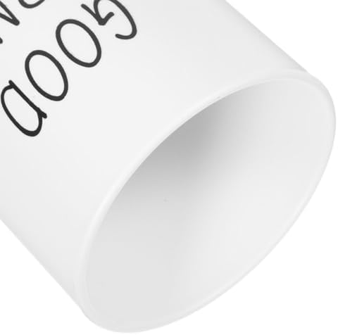 MAGICLULU Sleek White Toothbrush Holder with Frosted Finish