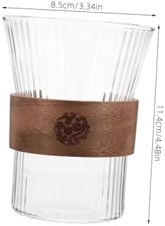 Healifty Glass Toothbrush Glasses - Modern Ergonomic Design for Rinse Drink
