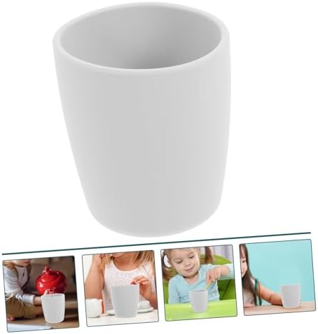 4-Piece Silicone Drop-Open Mouth Cup Set for Boys and Girls