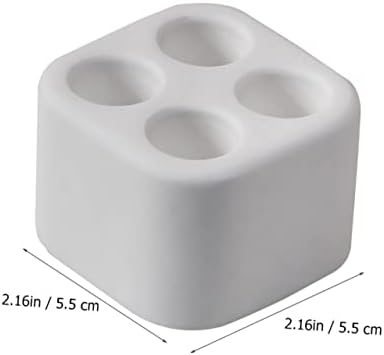 Compact White Diatomite Toothbrush Holder