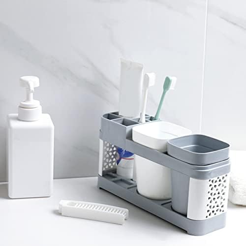 MAGICLULU Track Toothbrush Toothpaste Holder Suction-Cool Design for Home Kitchen