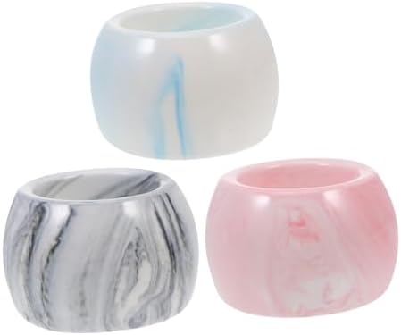 compact 3Pcs Marbling Electric Toothbrush Holder Ceramic for Bathroom Organization