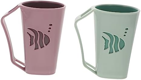 2-Piece Reusable Bathroom Cups for Tooth Rinsing