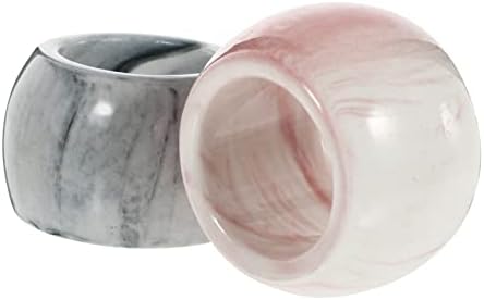 2Pcs Marbling Ceramic Toothbrush Holder Organizer