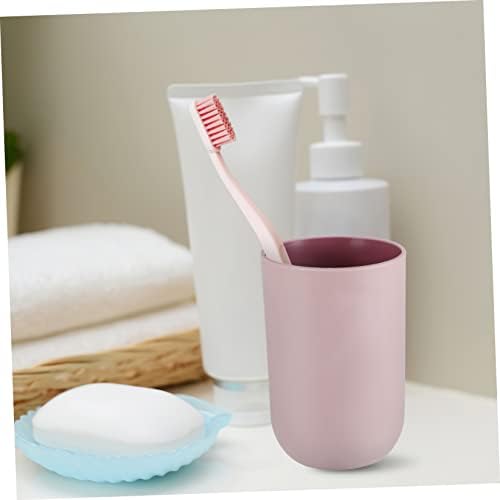 4-Piece Simple Style Toothbrush Tumblers Bathroom Mouthwash Cups Reusable Easy to Clean