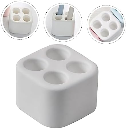 Mini Diatomite White Toothbrush Holder by Holiday YOYO