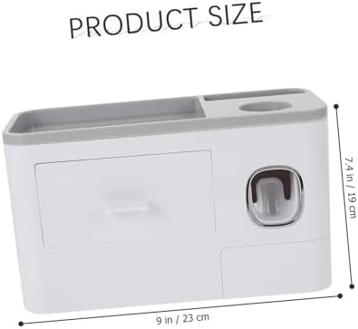 Wall-Mounted Family Toothbrush Holder With Automatic Toothpaste Squeezer