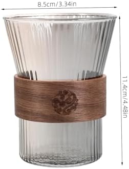 HAKIDZEL Elegant Glass Toothbrush Cup