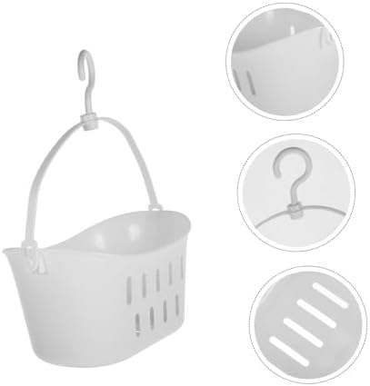 Mikinona Small Plastic Hanging Basket for Organizing Bathroom Kitchen Supplies
