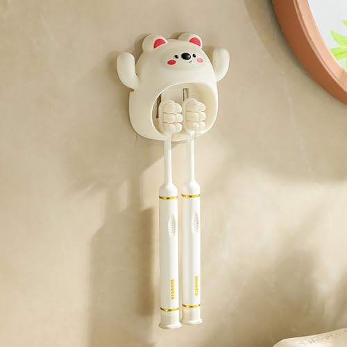 Cartoon Toothbrush Holder Wall Mount Suction Cup