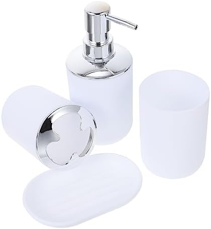 VALICLUD 1Set Plastic Bathroom Accessories Soap Plate Lotion Bottle Toothbrush Holder